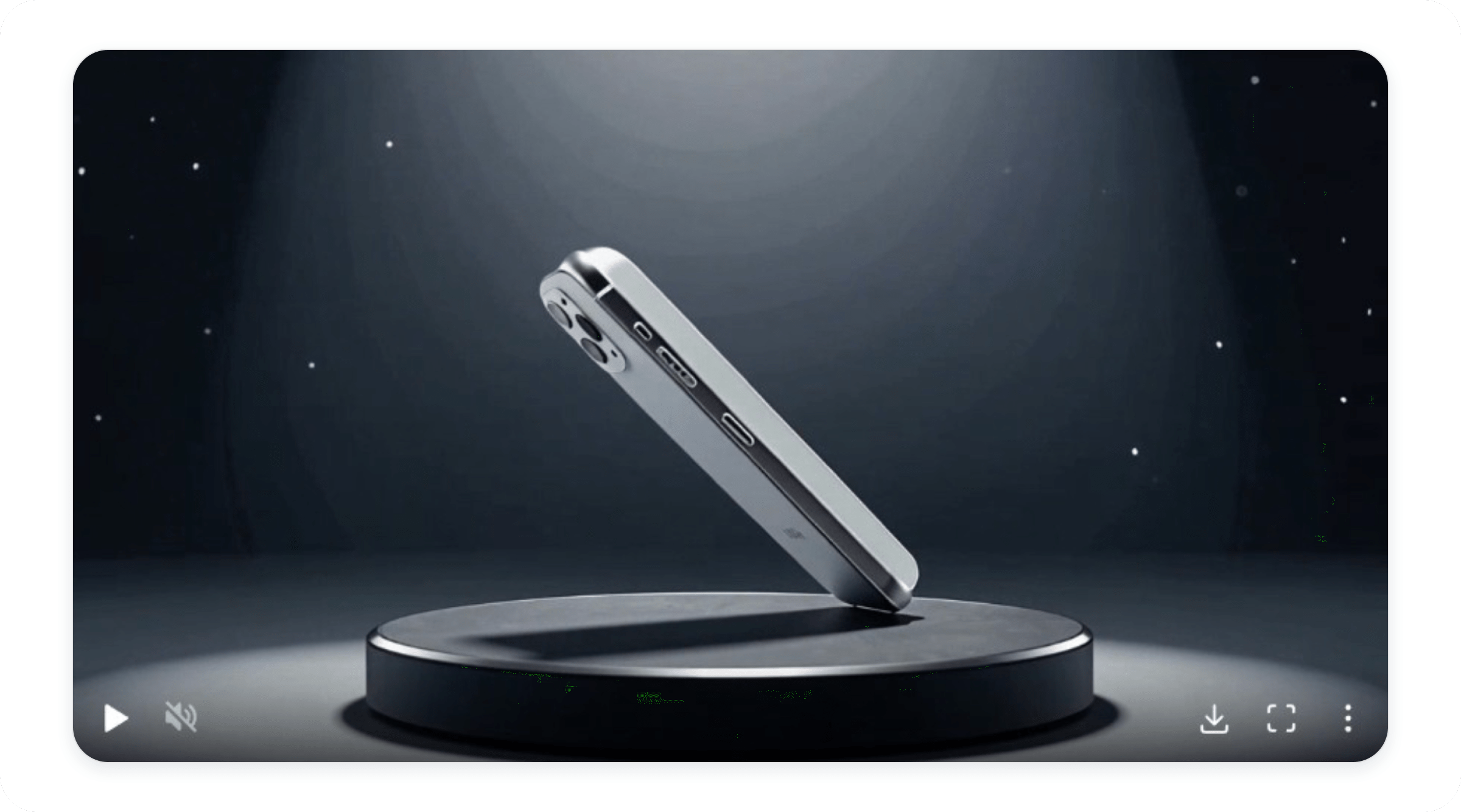 video screenshot of a generated smartphone commercial by Perplexity to check AI capabilities of creative content generation