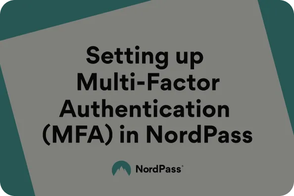 mfa setup end user