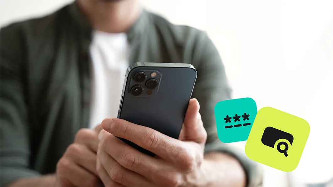 Saved passwords on iPhone